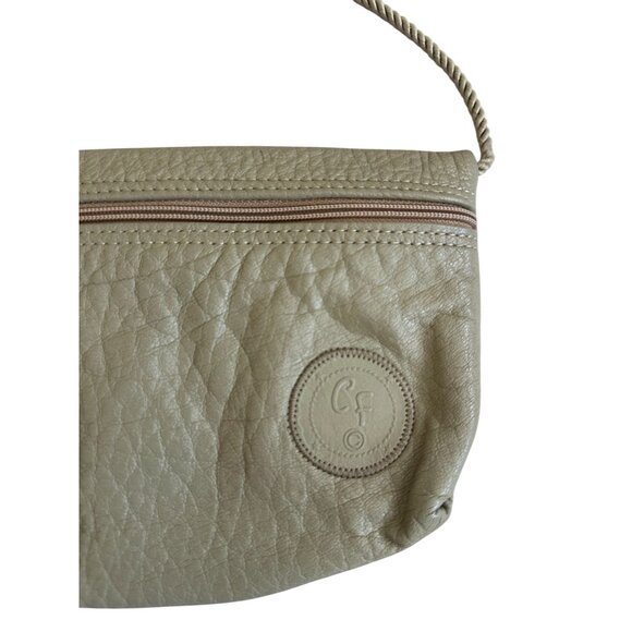 CARLOS FALCHI Vintage Taupe Leather The Buffalo Shoulder Bag - Picture 4 of 10